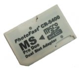 Micro SD card to Pro Duo adaptor with dual slot