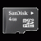 Sandisc 4GB Micro SD Card